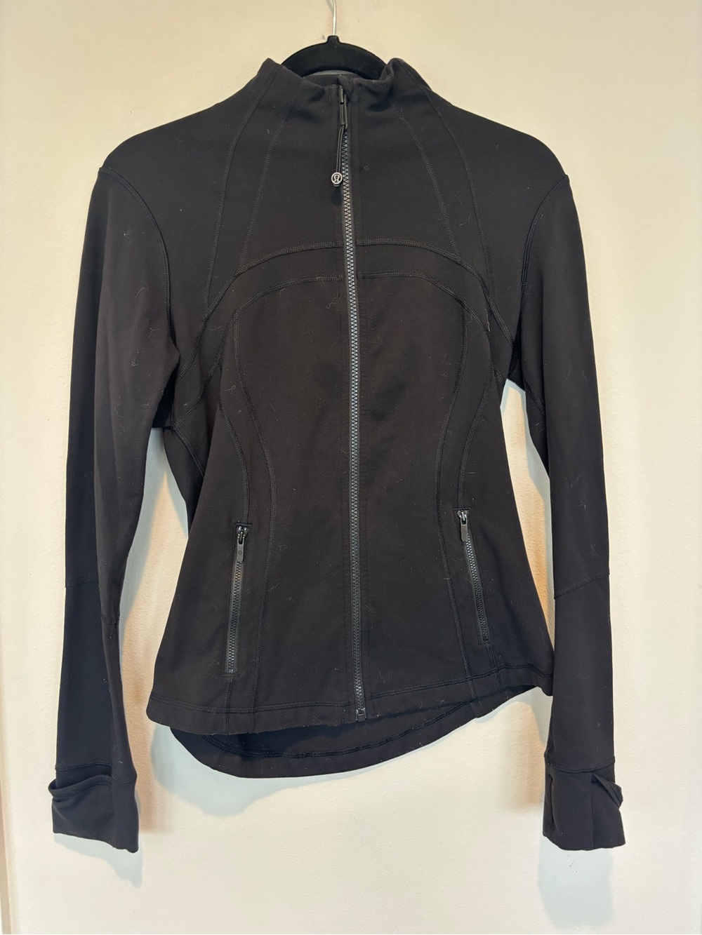lululemon athletica Black Zip-Up Sculpting Jacket